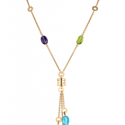 Подвеска Bvlgari B.Zero1 Multi-Colored Gemstone Yellow Gold