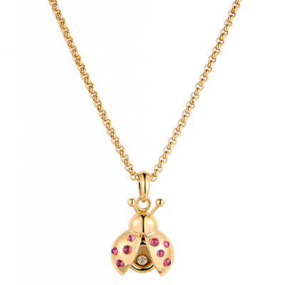 Подвеска Chopard Happy Diamonds Ladybug Yellow Gold