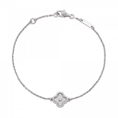 Браслет Van Cleef & Arpels Sweet Alhambra 1 motif White Gold, Diamonds