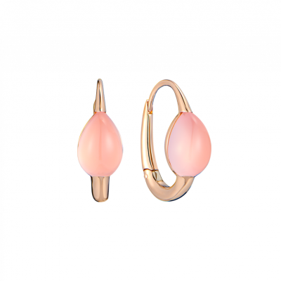 Серьги Mattioli Rugiada Eden Rose Quartz