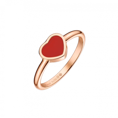 Кольцо Chopard My Happy Hearts Rose Gold Carnelian