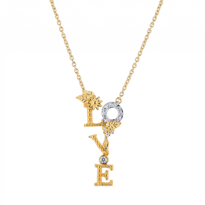 Подвеска Carrera y Carrera Love Yellow & White Gold & Diamonds