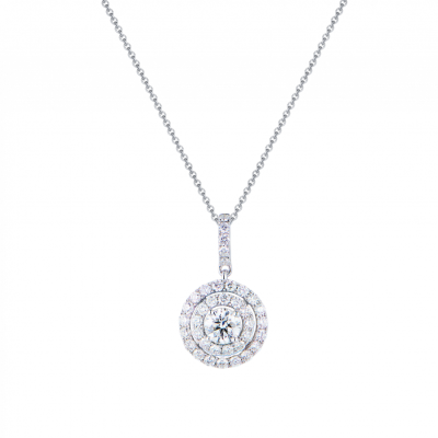 Подвеска No name 1,20 ct Round Cut Diamonds & White Gold