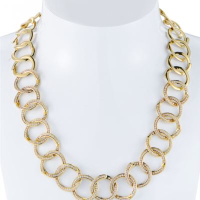 Колье H.Stern Vintage Yellow Gold & Diamonds Necklace