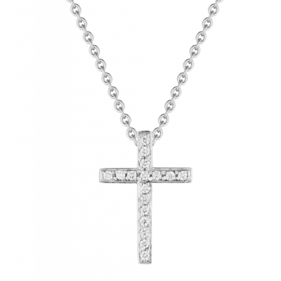 Крест Pasquale Bruni Cross White Gold & Diamond
