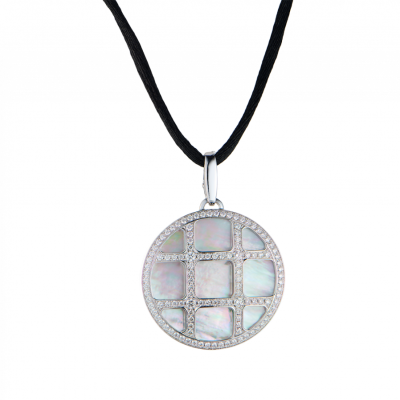 Подвеска Cartier Pasha Mother of Pearl & Diamond White Gold