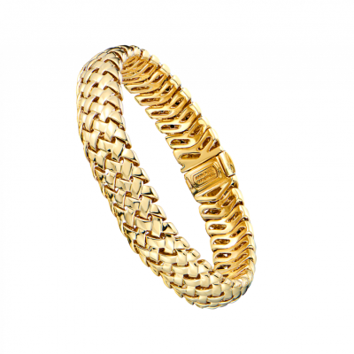 Браслет Tiffany & Co Vintage Vannerie Basket Weave Yellow Gold