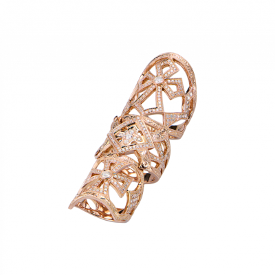 Кольцо No name Gothic Rose Gold & Diamonds
