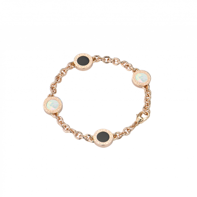Браслет Bvlgari - rose gold mother-of-pearl & onyx