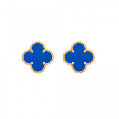 Серьги Van Cleef & Arpels Vintage Alhambra Agate