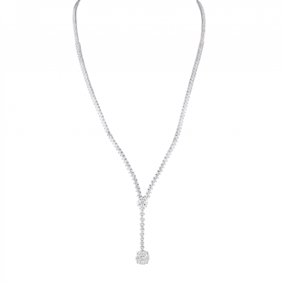 Колье No name 7,29 ct Multishape Cut Diamonds & White Gold