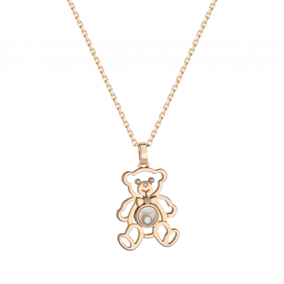 Подвеска Chopard Happy Diamonds Teddy Bear Rose Gold
