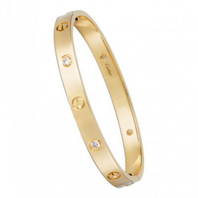 Браслет No name в стиле Love 4 Diamonds Yellow Gold (SIZE 17)