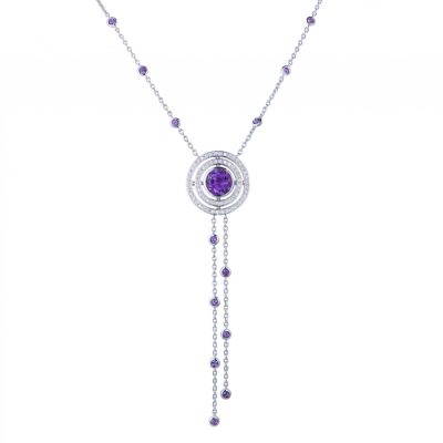 Подвеска Theo Fennell Amethyst and Diamond and White Gold