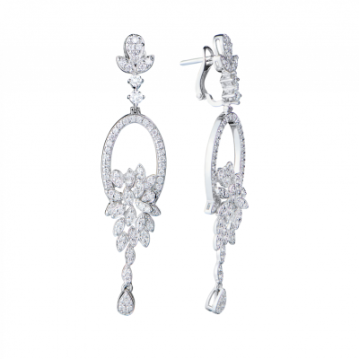 Серьги Ralfdiamonds 1,26 ct Round Cut Diamonds White Gold