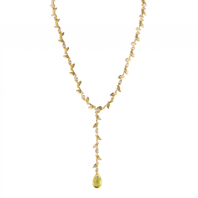 Колье Carrera y Carrera Yellow Gold & Diamonds & Citrine