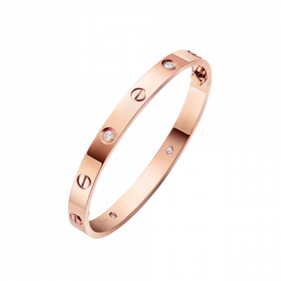 Браслет No name в стиле Love 4 Diamonds Rose Gold (SIZE 17)