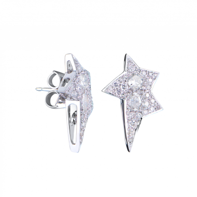 Серьги Ralfdiamonds 1,53 ct Round & Oval Cut Diamonds & White Gold