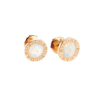 Пусеты Bvlgari - Rose Gold & Mother of Pearl