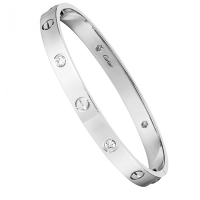 Браслет No name в стиле Love 4 Diamond Classic Model White Gold (SIZE 17)