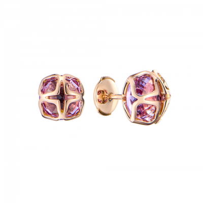Пусеты Chopard Imperiale Amethyst Rose Gold
