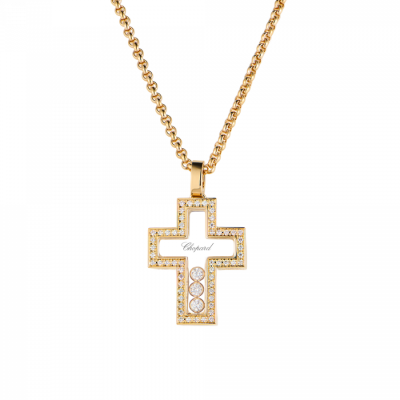 Крест Chopard Happy Diamonds Cross Yellow Gold