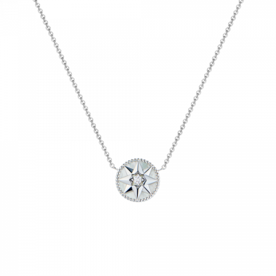 Подвеска Dior White Gold Rose des Vents