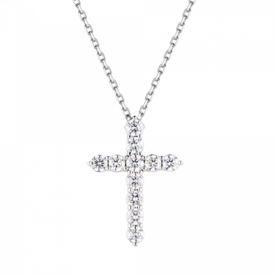 Крест No name 2,05 сt G/VS Round Cut Diamonds Cross