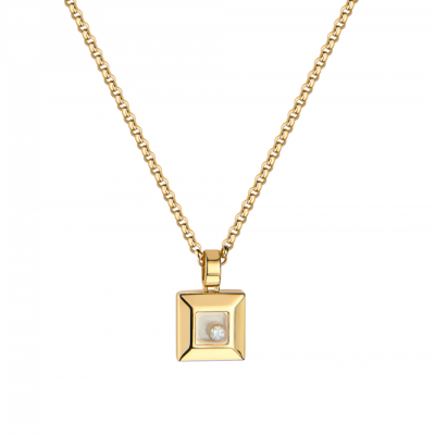 Подвеска Chopard Happy Diamonds Square Yellow Gold