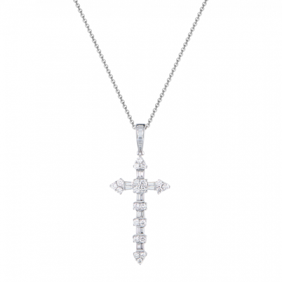 Крест No name 0,46 ct G-H/VS2 White Gold Diamonds