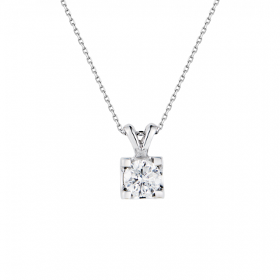 Подвеска No name 1,00 ct G/I2 Round Cut Diamonds & White Gold