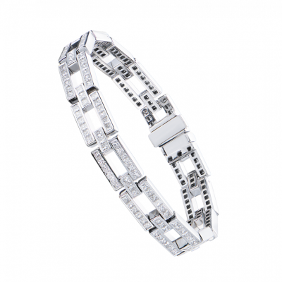 Браслет No name 7,50 ct G-H/VS1-VS2 Round Cut Diamonds & White Gold