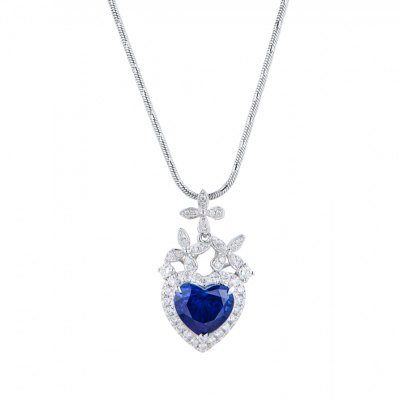 Подвеска No name 2,25 ct Vivid Blue Madagascar