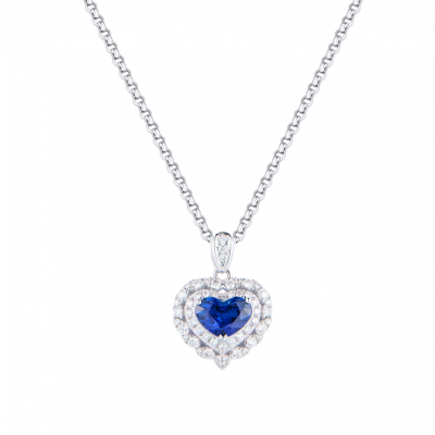 Подвеска No name 1,44 ct Vivid Blue Madagascar