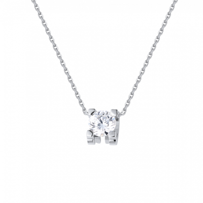 Колье Cartier C de 0,31 ct G/VVS1 Round Diamond