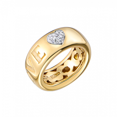 Кольцо Pasquale Bruni Amore Yellow Gold & Diamonds