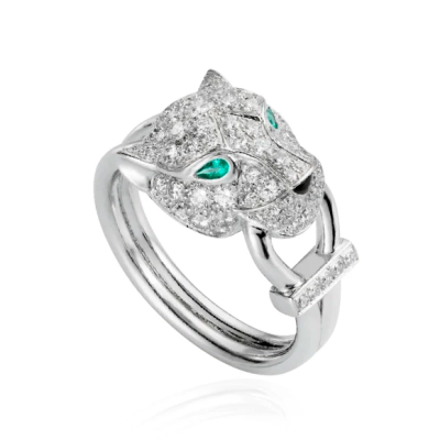 Кольцо Cartier Panthère de White Gold Paved (53 size)