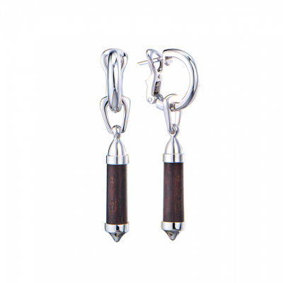 Серьги Chaumet White Gold Wooden Bullet