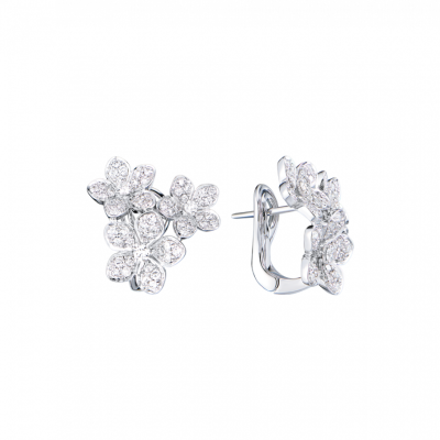 Серьги Graff WILD FLOWER DIAMOND CLUSTER STUD EARRINGS