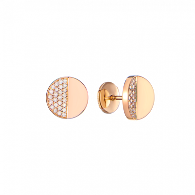 Пусеты Carl F. Bucherer B Dimension Rose Gold & Diamonds