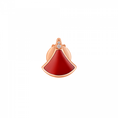 Пусеты Bvlgari Diva's Dream Rose Gold & Carnelian & Diamonds