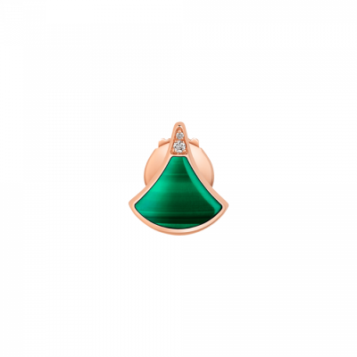 Пусеты Bvlgari Diva's Dream Rose Gold & Malachite & Diamonds