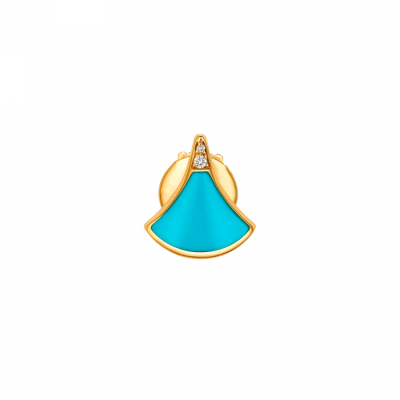 Пусеты Bvlgari Diva's Dream Yellow Gold & Turquoise & Diamonds