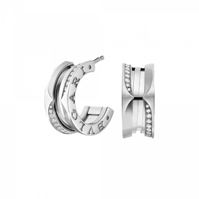 Серьги Bvlgari B.Zero1 White Gold & Diamonds