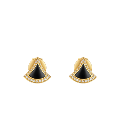 Серьги Bvlgari Divas' Dream Stud Black Onyx & Pavé Diamonds