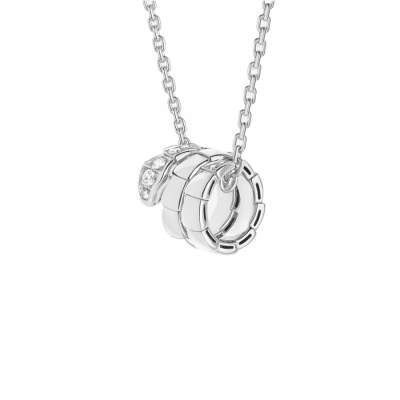 Подвеска Bvlgari Serpenti Viper White Gold & Diamonds