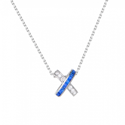 Подвеска Chaumet Jeux de Liens White gold & Sapphires & Diamonds
