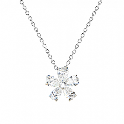 Подвеска Mercury 1,25 ct Flower White Gold