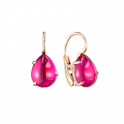 Серьги Pomellato Rouge Passion Rose Gold & Ruby