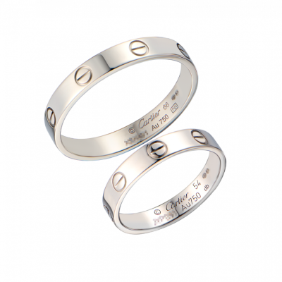 Кольцо Cartier Love Small Model White Gold (SIZE 54 / 66)